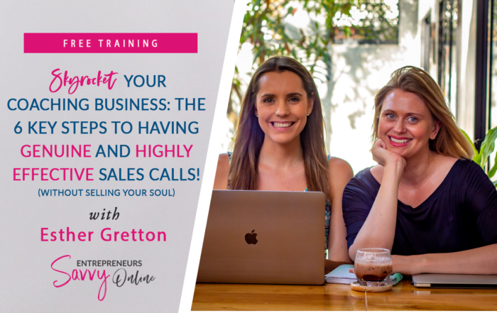 Highly Effective Sales Calls for Growing Your Coaching Business Online
